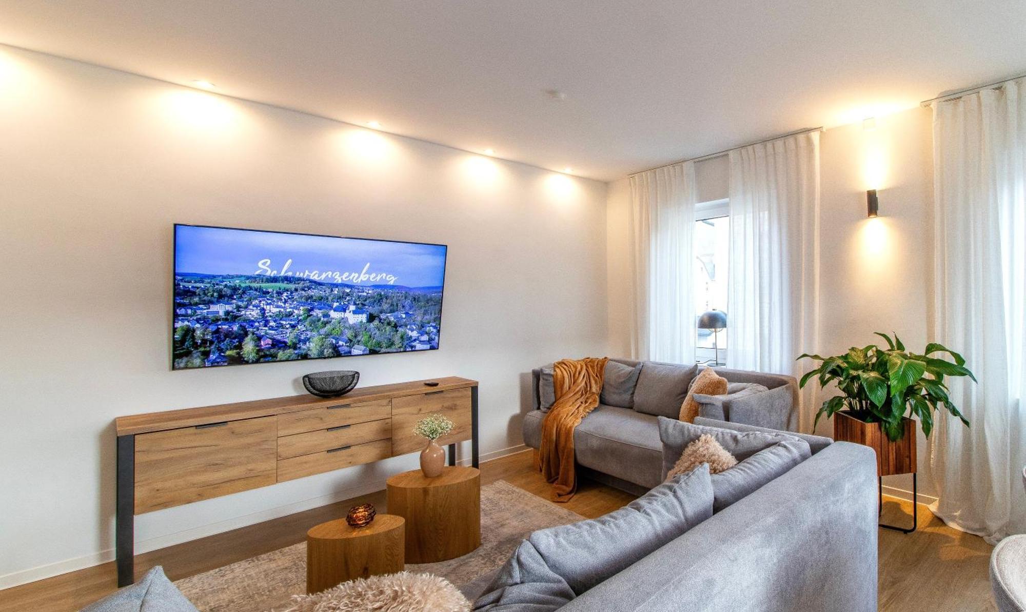 Stilvolles City-Apartment I Netflix I Wlan L Stellplatz I Zentral Шварценберг Екстер'єр фото